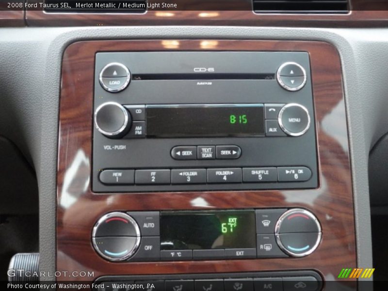 Merlot Metallic / Medium Light Stone 2008 Ford Taurus SEL