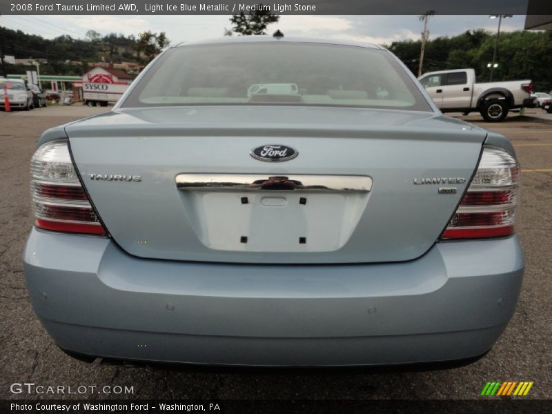 Light Ice Blue Metallic / Medium Light Stone 2008 Ford Taurus Limited AWD