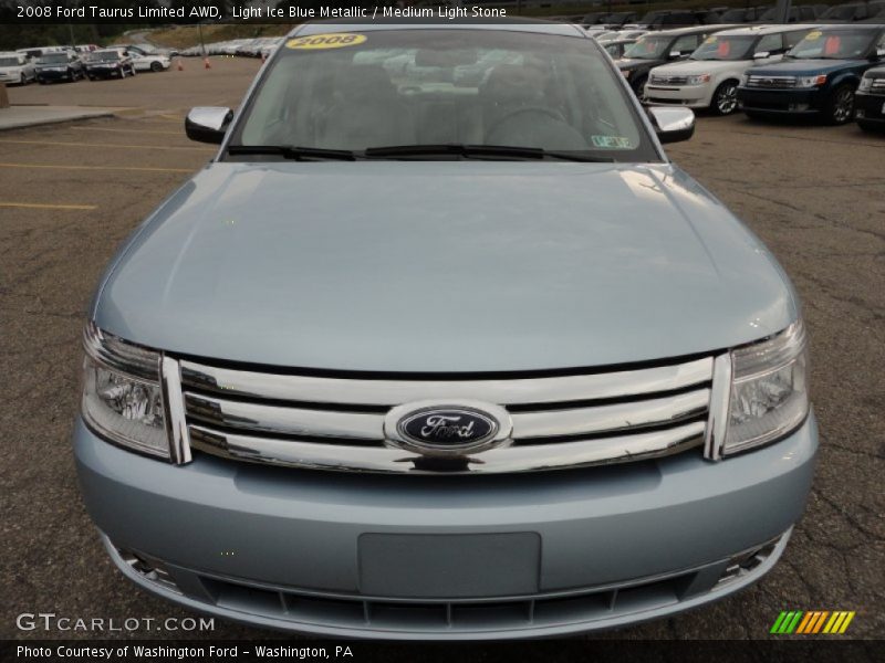 Light Ice Blue Metallic / Medium Light Stone 2008 Ford Taurus Limited AWD