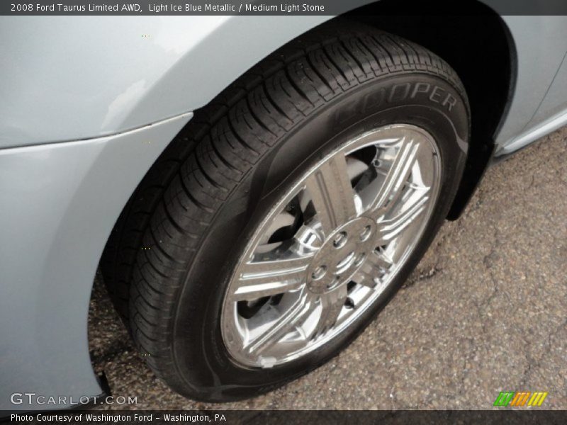 Light Ice Blue Metallic / Medium Light Stone 2008 Ford Taurus Limited AWD