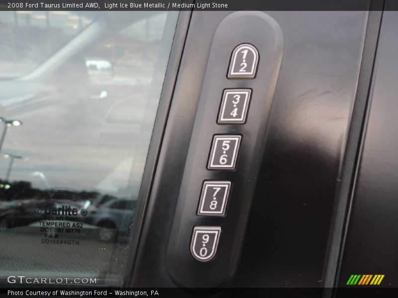 Light Ice Blue Metallic / Medium Light Stone 2008 Ford Taurus Limited AWD