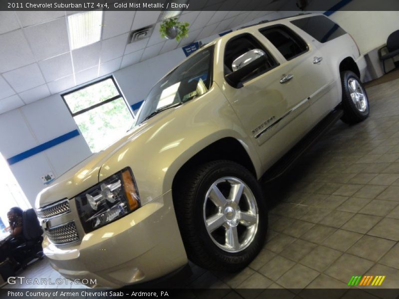 Gold Mist Metallic / Ebony 2011 Chevrolet Suburban LTZ 4x4
