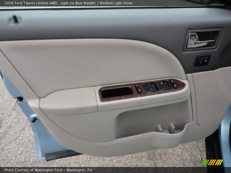 Light Ice Blue Metallic / Medium Light Stone 2008 Ford Taurus Limited AWD