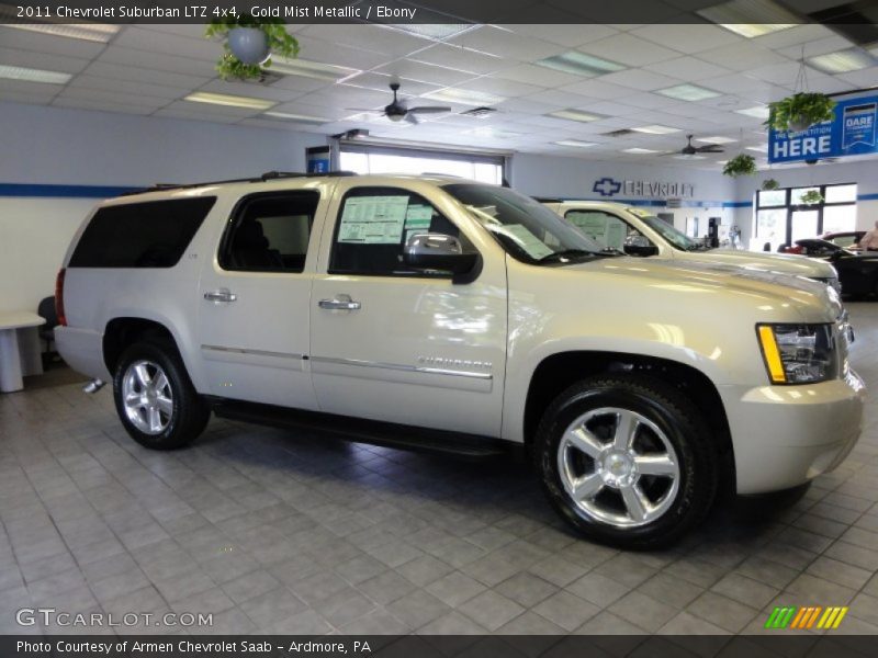 Gold Mist Metallic / Ebony 2011 Chevrolet Suburban LTZ 4x4