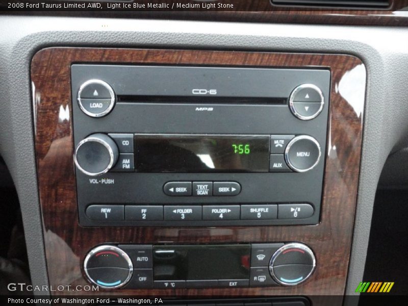 Light Ice Blue Metallic / Medium Light Stone 2008 Ford Taurus Limited AWD