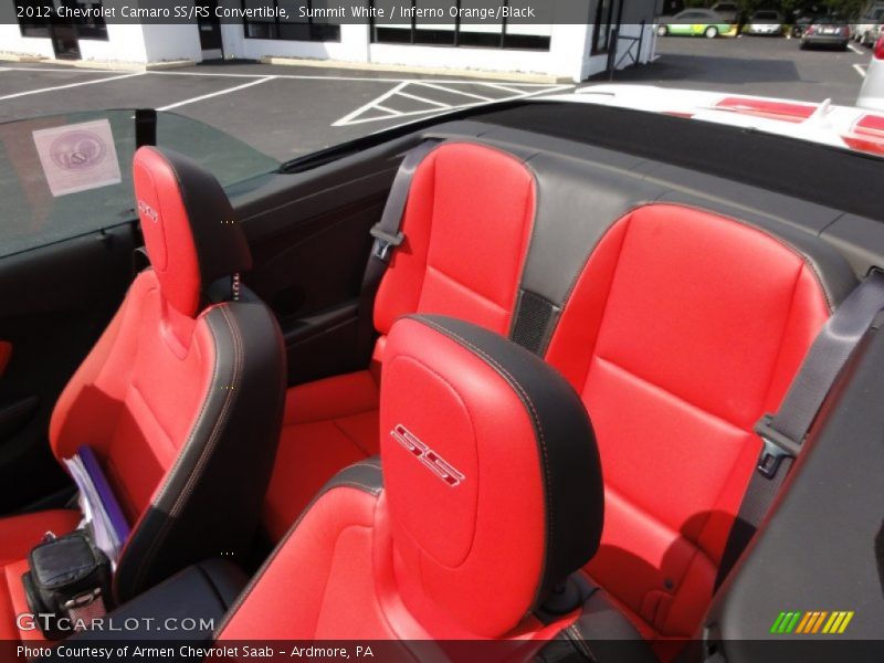  2012 Camaro SS/RS Convertible Inferno Orange/Black Interior