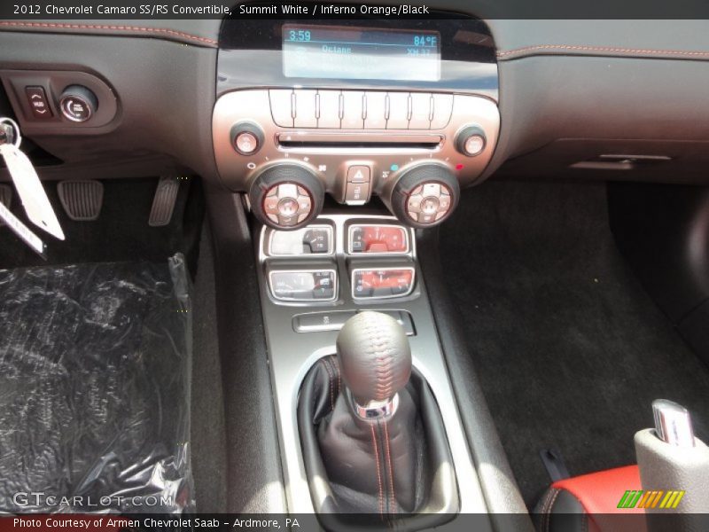 Controls of 2012 Camaro SS/RS Convertible