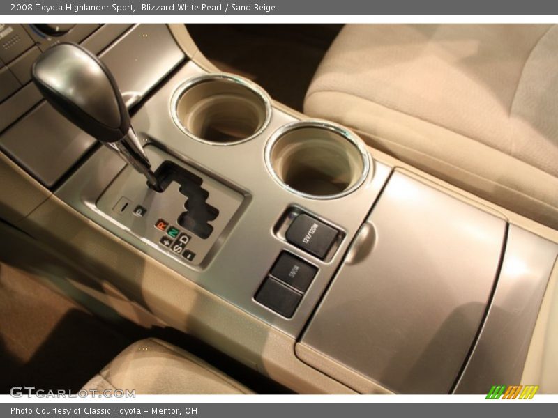 Blizzard White Pearl / Sand Beige 2008 Toyota Highlander Sport
