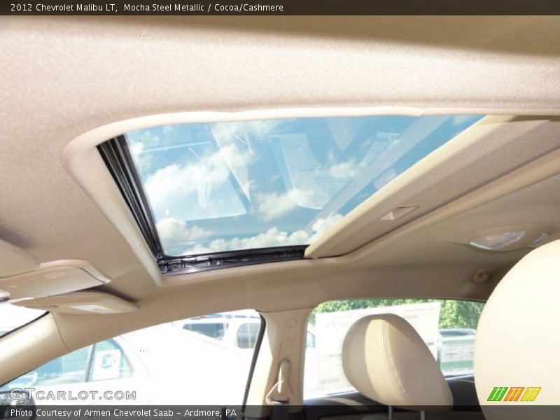 Sunroof of 2012 Malibu LT