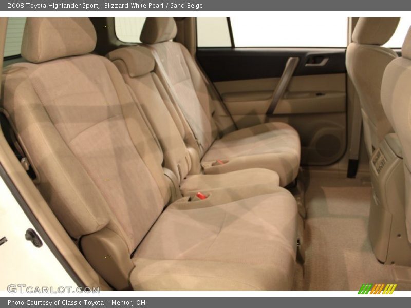 Blizzard White Pearl / Sand Beige 2008 Toyota Highlander Sport