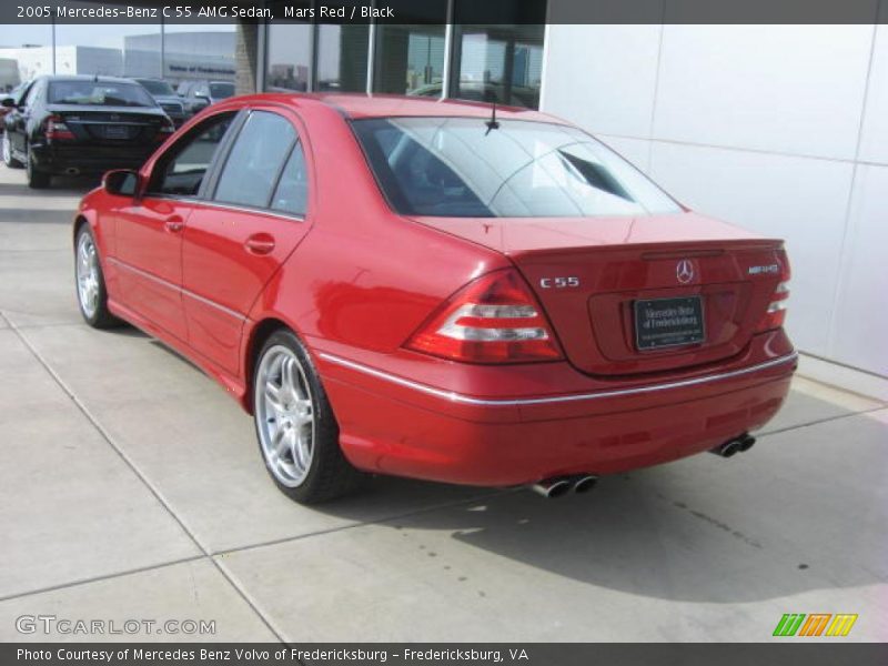 Mars Red / Black 2005 Mercedes-Benz C 55 AMG Sedan