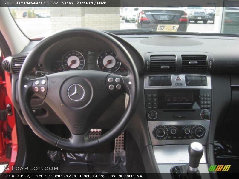 Mars Red / Black 2005 Mercedes-Benz C 55 AMG Sedan