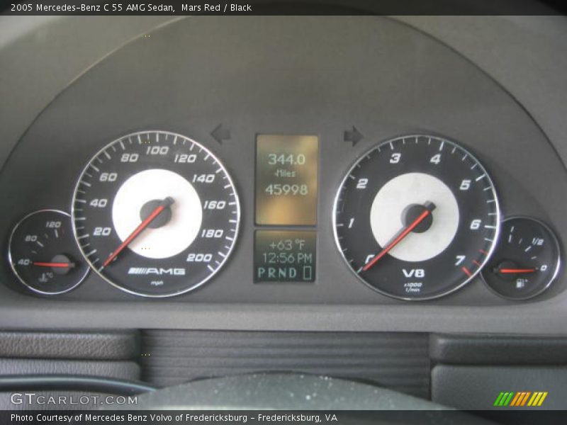 Mars Red / Black 2005 Mercedes-Benz C 55 AMG Sedan
