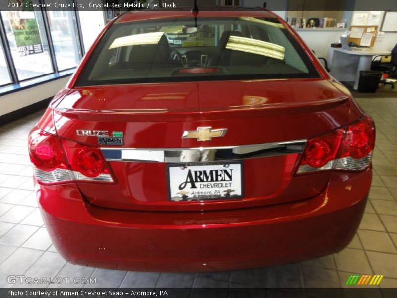 Crystal Red Metallic / Jet Black 2012 Chevrolet Cruze Eco