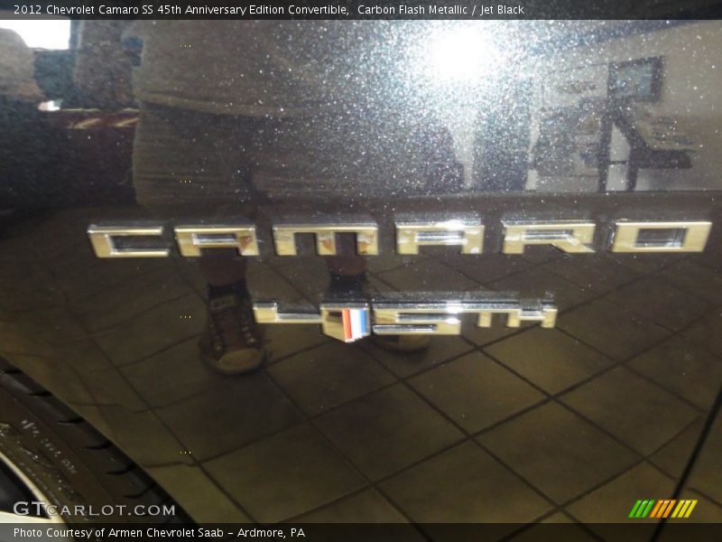  2012 Camaro SS 45th Anniversary Edition Convertible Logo