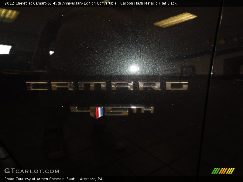  2012 Camaro SS 45th Anniversary Edition Convertible Logo