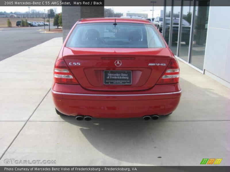 Mars Red / Black 2005 Mercedes-Benz C 55 AMG Sedan