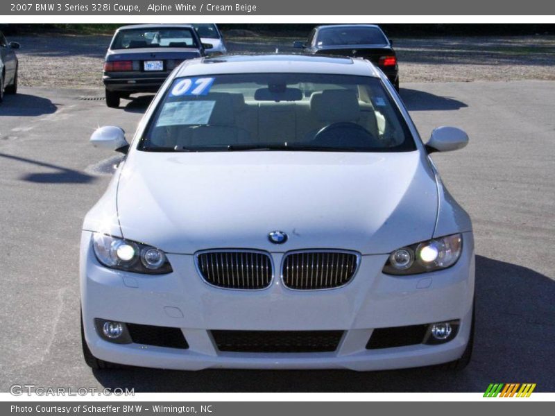 Alpine White / Cream Beige 2007 BMW 3 Series 328i Coupe