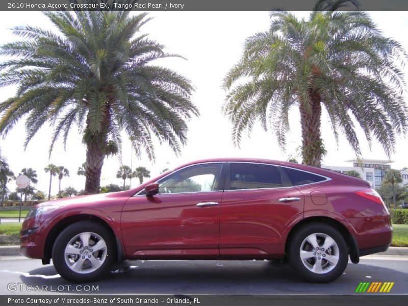Tango Red Pearl / Ivory 2010 Honda Accord Crosstour EX