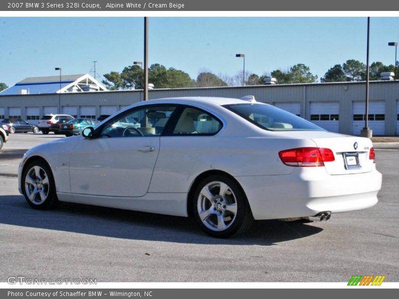 Alpine White / Cream Beige 2007 BMW 3 Series 328i Coupe
