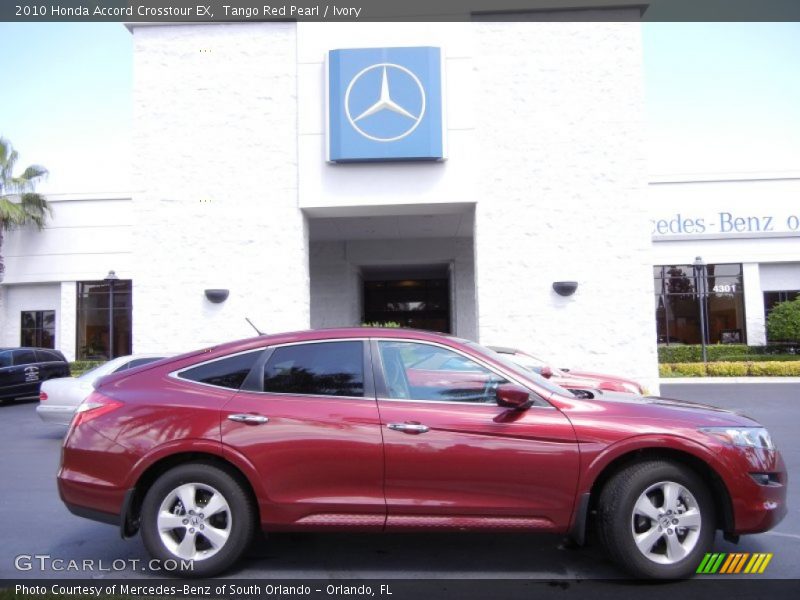 Tango Red Pearl / Ivory 2010 Honda Accord Crosstour EX