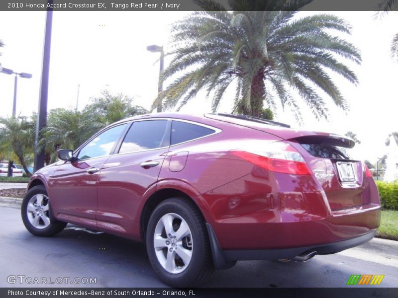 Tango Red Pearl / Ivory 2010 Honda Accord Crosstour EX