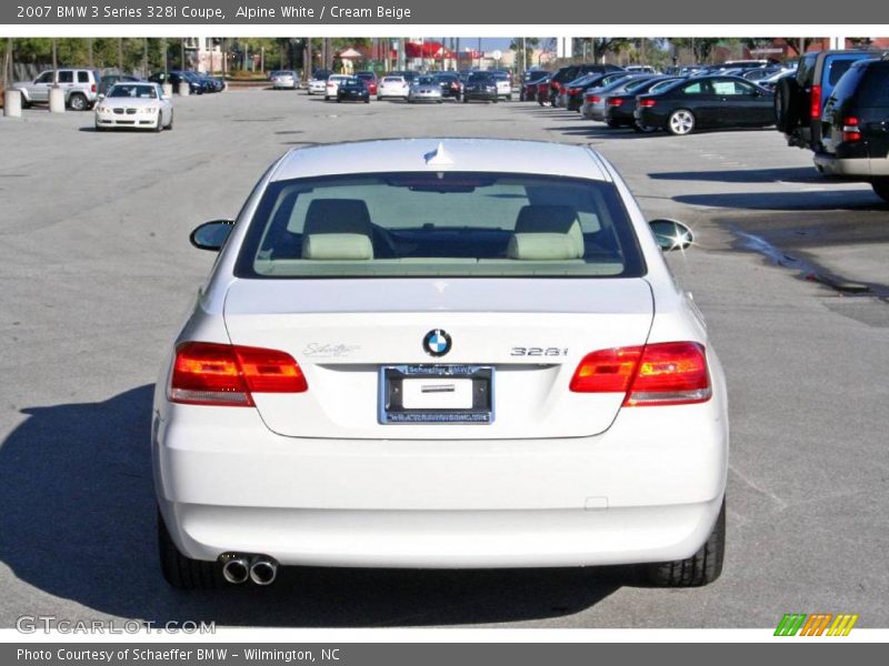 Alpine White / Cream Beige 2007 BMW 3 Series 328i Coupe