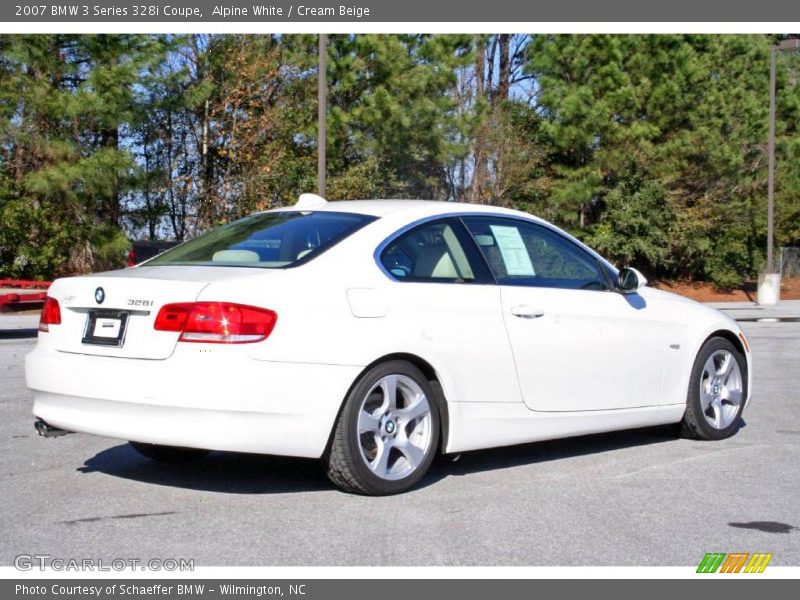 Alpine White / Cream Beige 2007 BMW 3 Series 328i Coupe