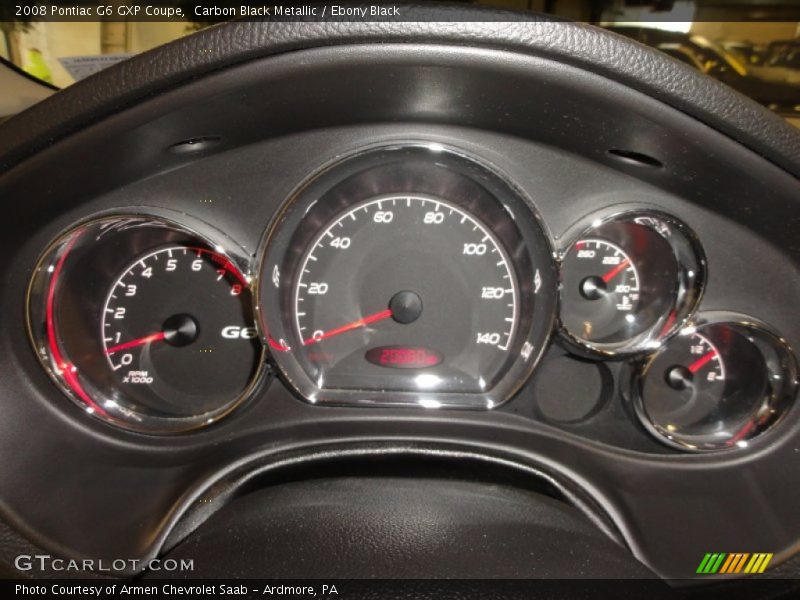  2008 G6 GXP Coupe GXP Coupe Gauges