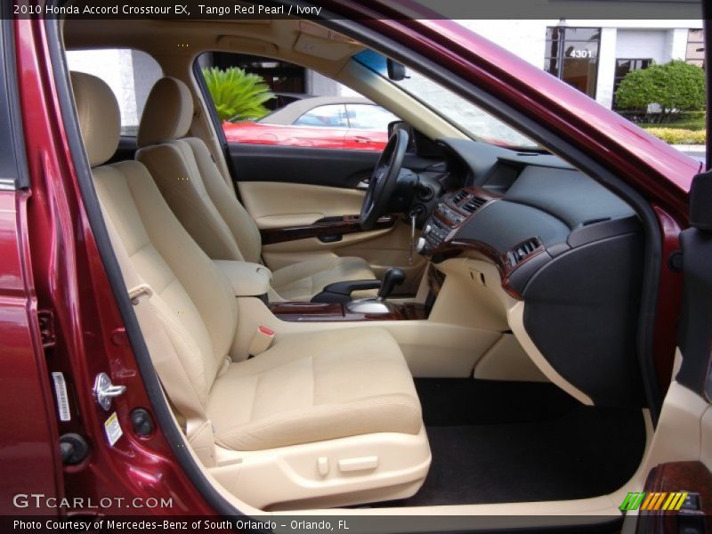 Tango Red Pearl / Ivory 2010 Honda Accord Crosstour EX