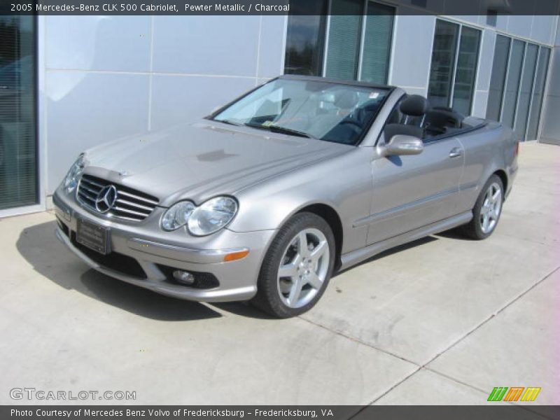 Pewter Metallic / Charcoal 2005 Mercedes-Benz CLK 500 Cabriolet