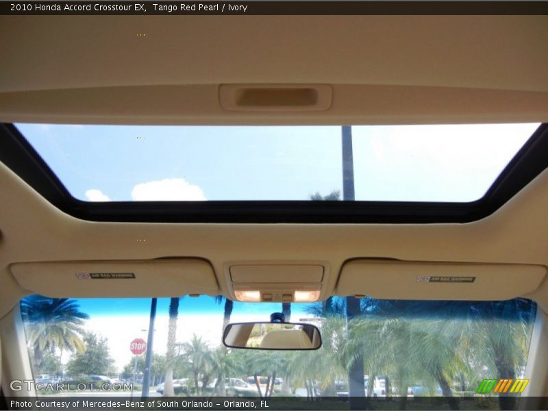 Tango Red Pearl / Ivory 2010 Honda Accord Crosstour EX