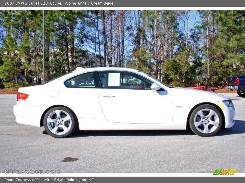 Alpine White / Cream Beige 2007 BMW 3 Series 328i Coupe