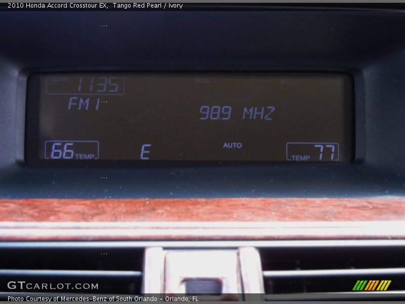 Tango Red Pearl / Ivory 2010 Honda Accord Crosstour EX