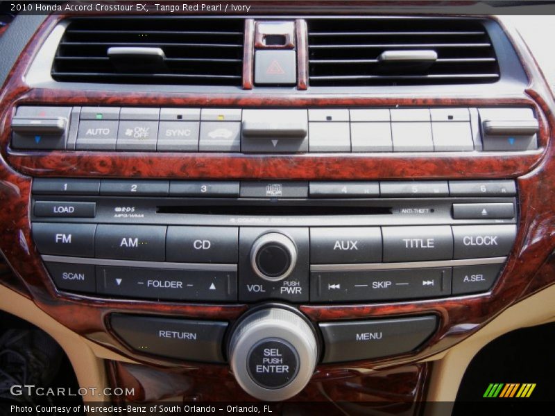 Controls of 2010 Accord Crosstour EX