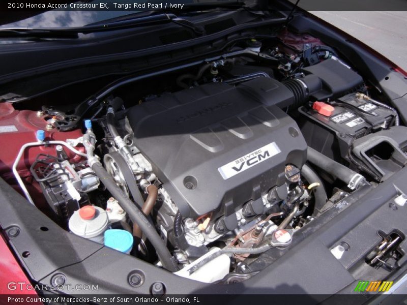 Tango Red Pearl / Ivory 2010 Honda Accord Crosstour EX