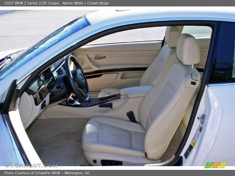 Alpine White / Cream Beige 2007 BMW 3 Series 328i Coupe
