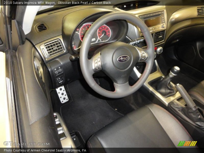  2010 Impreza WRX Wagon Carbon Black Interior