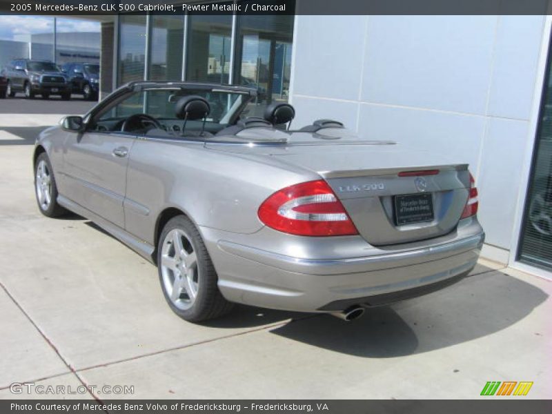 Pewter Metallic / Charcoal 2005 Mercedes-Benz CLK 500 Cabriolet