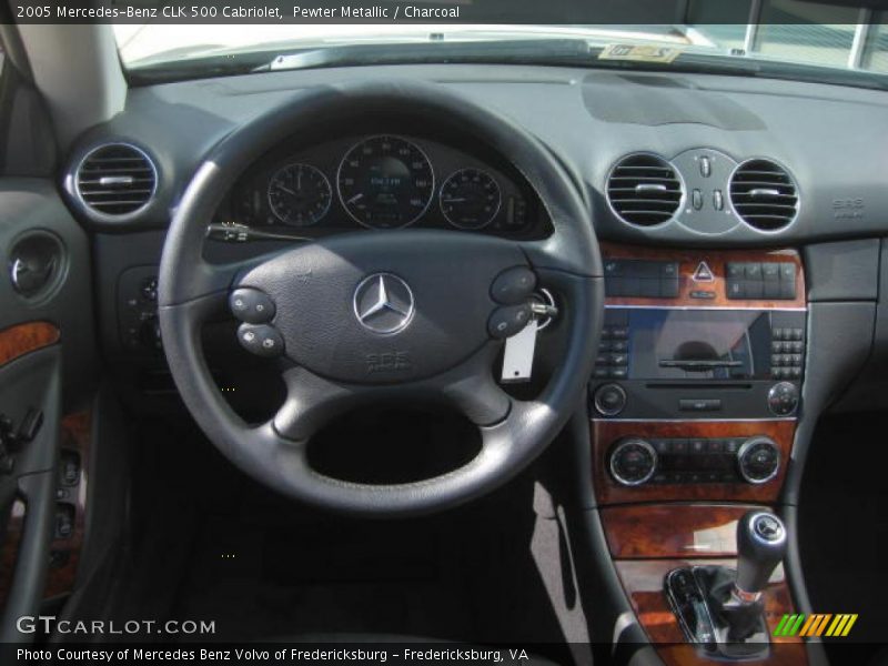 Pewter Metallic / Charcoal 2005 Mercedes-Benz CLK 500 Cabriolet
