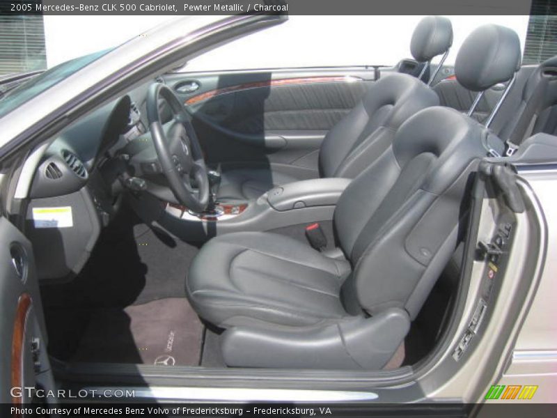 Pewter Metallic / Charcoal 2005 Mercedes-Benz CLK 500 Cabriolet