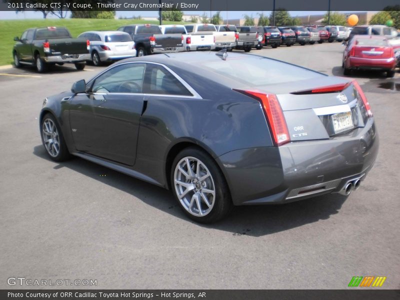 Thunder Gray ChromaFlair / Ebony 2011 Cadillac CTS -V Coupe