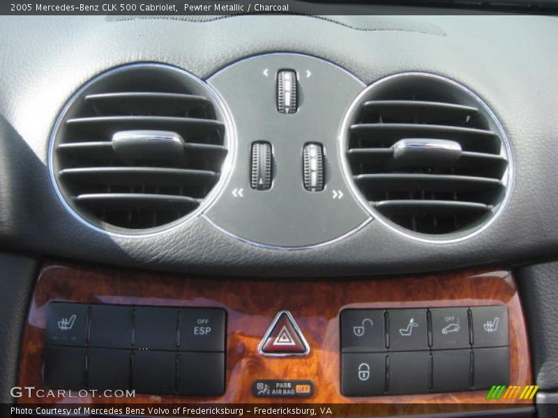 Pewter Metallic / Charcoal 2005 Mercedes-Benz CLK 500 Cabriolet