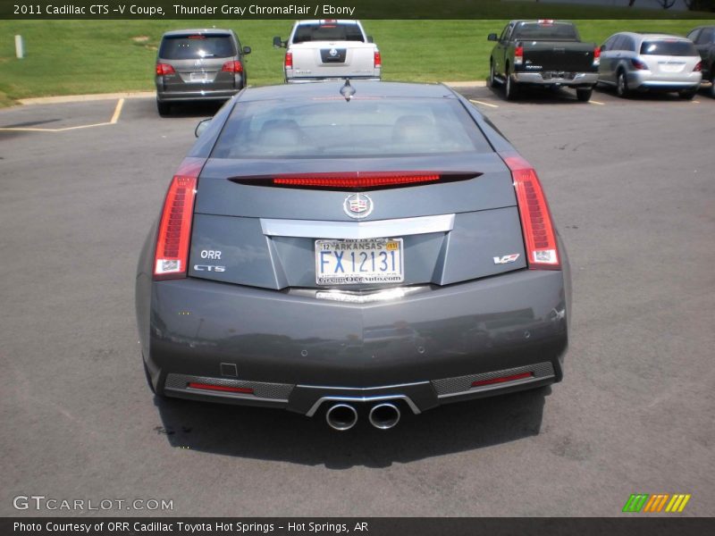 Thunder Gray ChromaFlair / Ebony 2011 Cadillac CTS -V Coupe