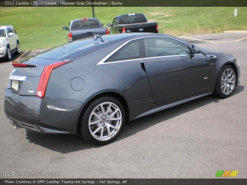 Thunder Gray ChromaFlair / Ebony 2011 Cadillac CTS -V Coupe