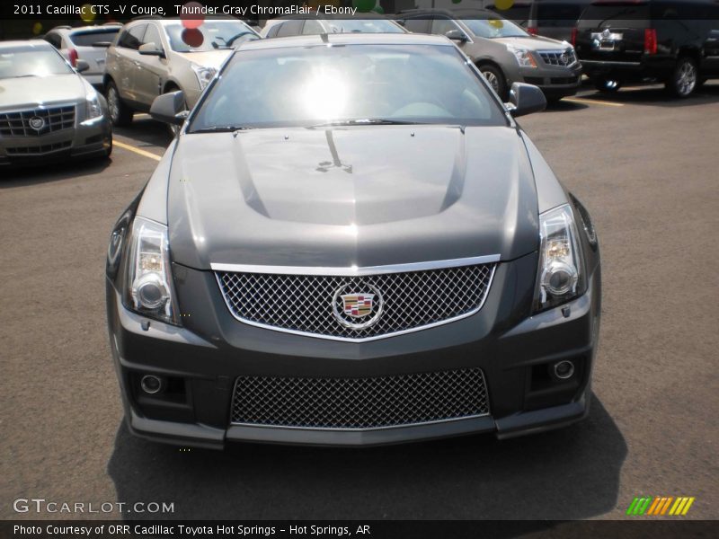 Thunder Gray ChromaFlair / Ebony 2011 Cadillac CTS -V Coupe