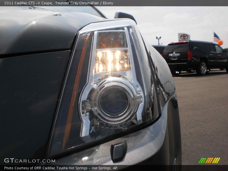 Thunder Gray ChromaFlair / Ebony 2011 Cadillac CTS -V Coupe