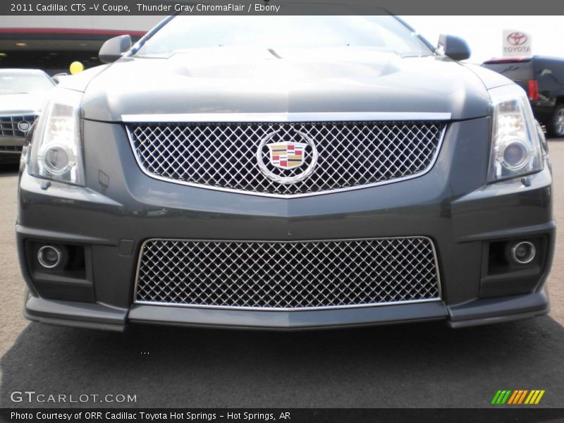 Thunder Gray ChromaFlair / Ebony 2011 Cadillac CTS -V Coupe