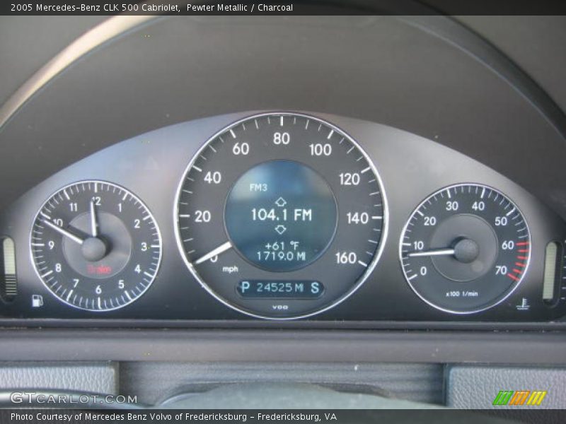 Pewter Metallic / Charcoal 2005 Mercedes-Benz CLK 500 Cabriolet