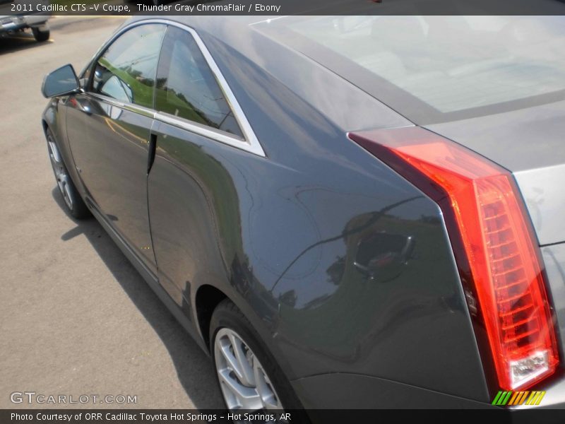 Thunder Gray ChromaFlair / Ebony 2011 Cadillac CTS -V Coupe